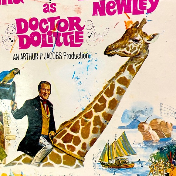 DOCTOR DOLITTLE VTG 1967 ORIGINAL MOTION PICTURE SOUNDTRACK VINYL RECORD & BOOK - Picture 2 of 16
